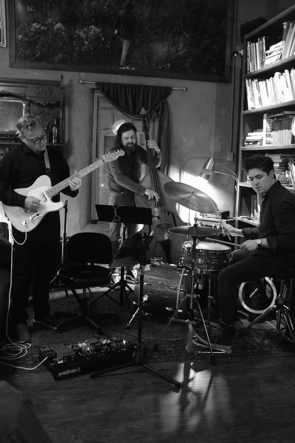 Noel Johnston performing with his trio